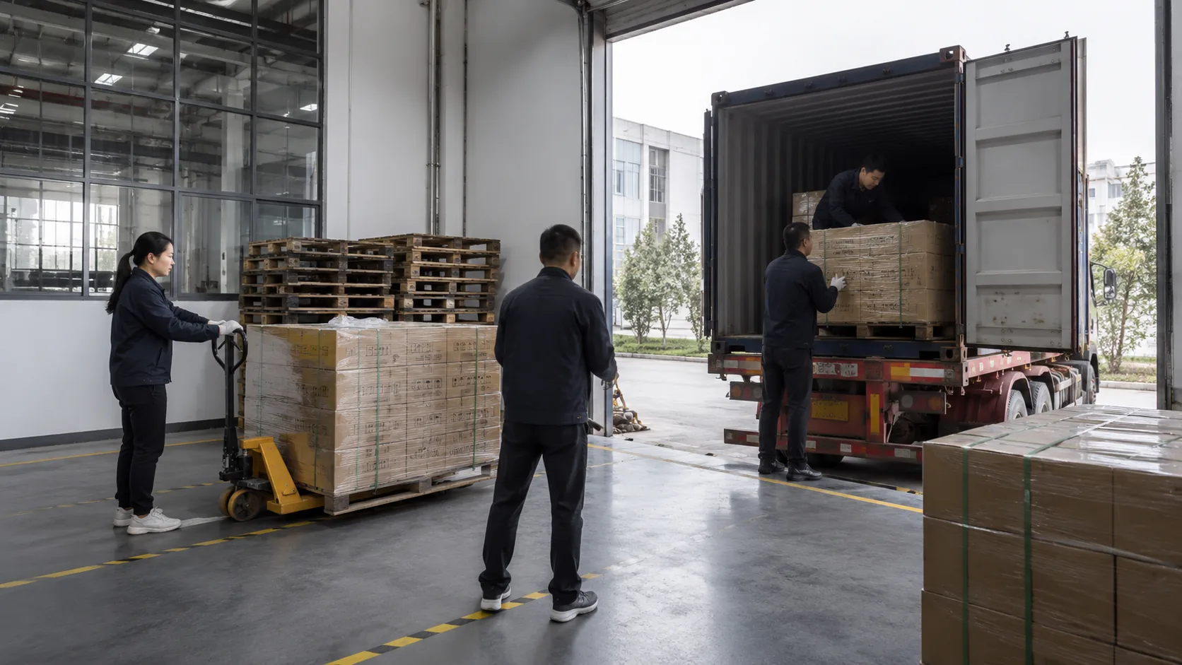 Car seat cover warehouse and shipping with stocked inventory ready for dispatch
