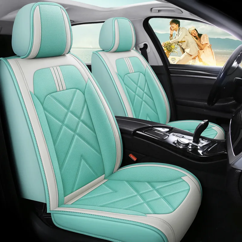 Commercial Grade Car Seat Covers - Durable & Stylish - Mint Green Standard